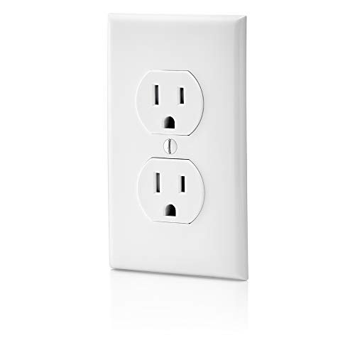 Leviton T5320-WMP 15 Amp 125V Tamper Resistant Duplex Receptacle , White, 10 Count (Pack of 1) - Image 4