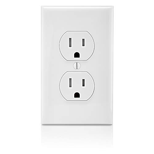 Leviton T5320-WMP 15 Amp 125V Tamper Resistant Duplex Receptacle , White, 10 Count (Pack of 1) - Image 3