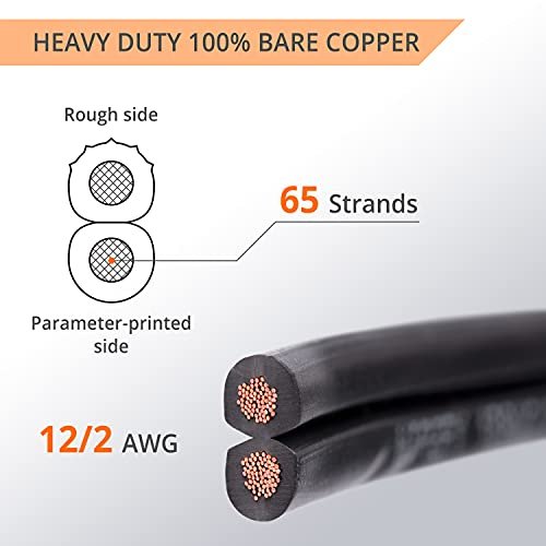 Wirefy 12/2 Low Voltage Landscape Lighting Copper Wire - Outdoor Direct Burial - 12-Gauge 2-Conductor 250 Feet - Image 2