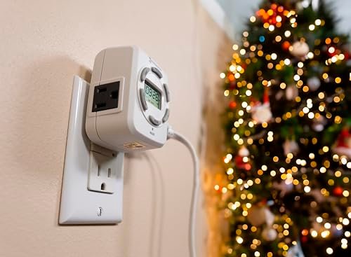 Intermatic DT122K 15-Amp Digital Indoor Timer - 7-Day Programming & Dual Outlets - Astronomic Feature with Automatic DST Adjustment - Image 3