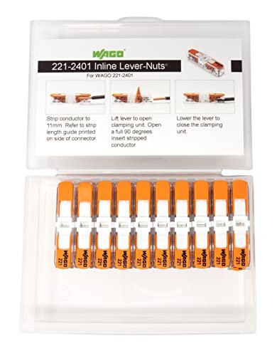 WAGO 221-2401 Lever Nuts Compact Splicing Inline Wire Connectors with Case | 20pc - Image 4