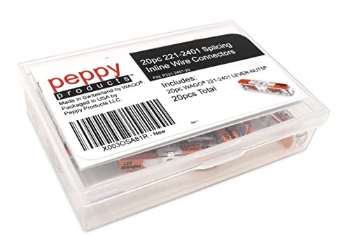 WAGO 221-2401 Lever Nuts Compact Splicing Inline Wire Connectors with Case | 20pc - Image 2