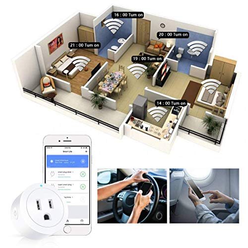 Amysen Smart Plug, Smart Home WiFi Outlet Works with Alexa, Echo, Google Home, No Hub Required, ETL & FCC Certified, 2.4G WiFi Only, 4 Pack (Plug 4 Pack) - Image 5